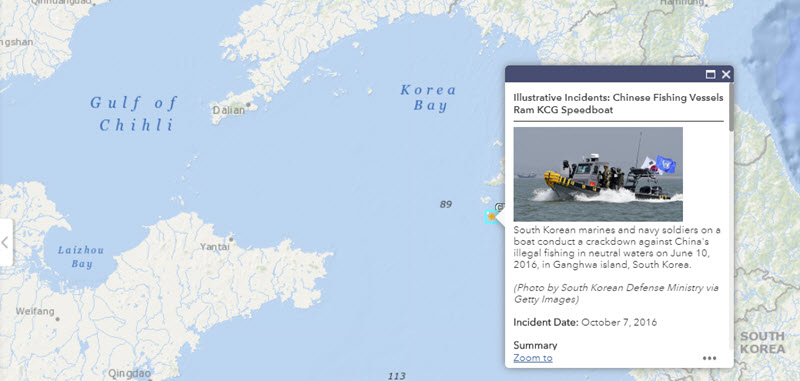 Maritime Awareness Project's interactive map